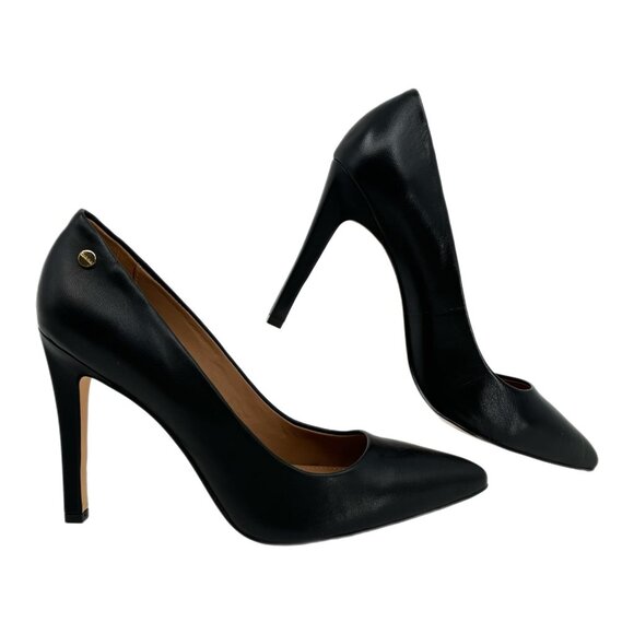 Calvin Klein Black High Stiletto Heels | Brady Pointed Toe - Picture 1 of 10